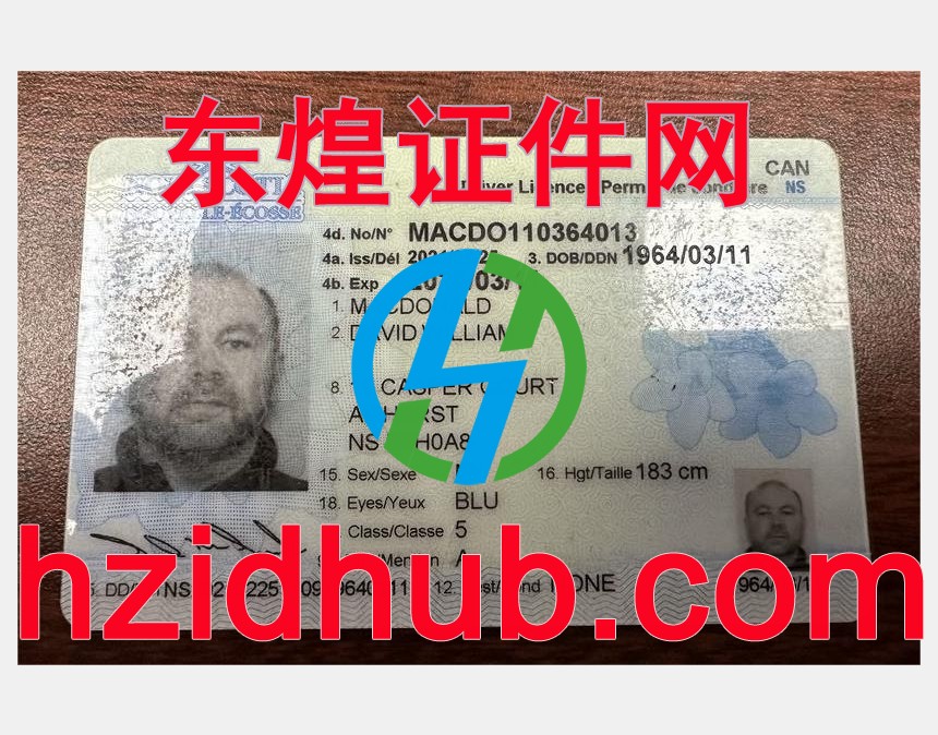 制作高仿加拿大新斯科舍省驾驶证