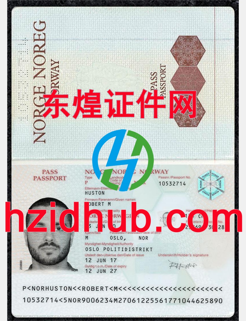 制作高仿挪威护照