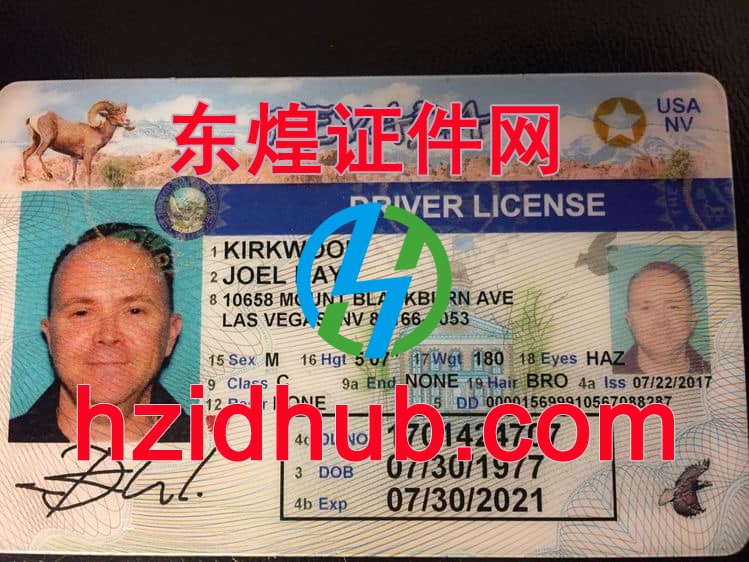 制作高仿美国内华达州驾驶证